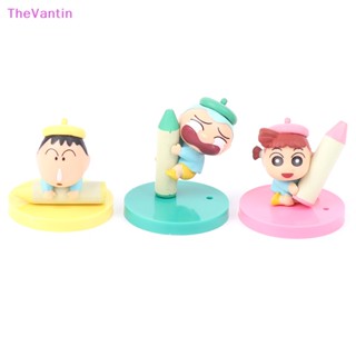 Thevantin ตุ๊กตาฟิกเกอร์ อนิเมะชินจัง Kawaii ของเล่น ของขวัญวันเกิด สําหรับเด็กผู้ชาย และเด็กผู้หญิง 6 ชิ้น ต่อชุด