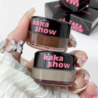 Kakashow หมอก Sense Air Cushion Eyebrow Cream แต่งหน้าธรรมชาติกันน้ำ Anti-sweat Natural Wild Eyebrow Powder ส่ง Double-ended แปรง yuee