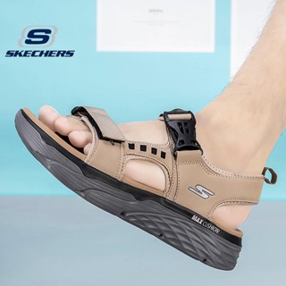 รองเท้าแตะ Velcro Skechers_ MAX CUSHION ที่ทนต่อการสึกหรอ สําหรับผู้ชาย