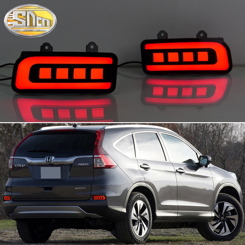 หลอดไฟตัดหมอกไดนามิก LED 12V 3-in-1 สําหรับ Honda CR-V CRV 2015 2016 2 ชิ้น