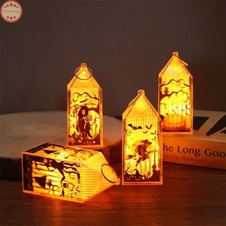 Home โคมไฟ LED รูปฟักทองผี สําหรับแขวนตกแต่งบ้าน ปาร์ตี้ฮาโลวีน