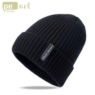 Pearlth Skullies Beanies หมวกบีนนี่ แบบหนา ให้ความอบอุ่น แฟชั่นฤดูหนาว สําหรับผู้หญิง และผู้ชาย