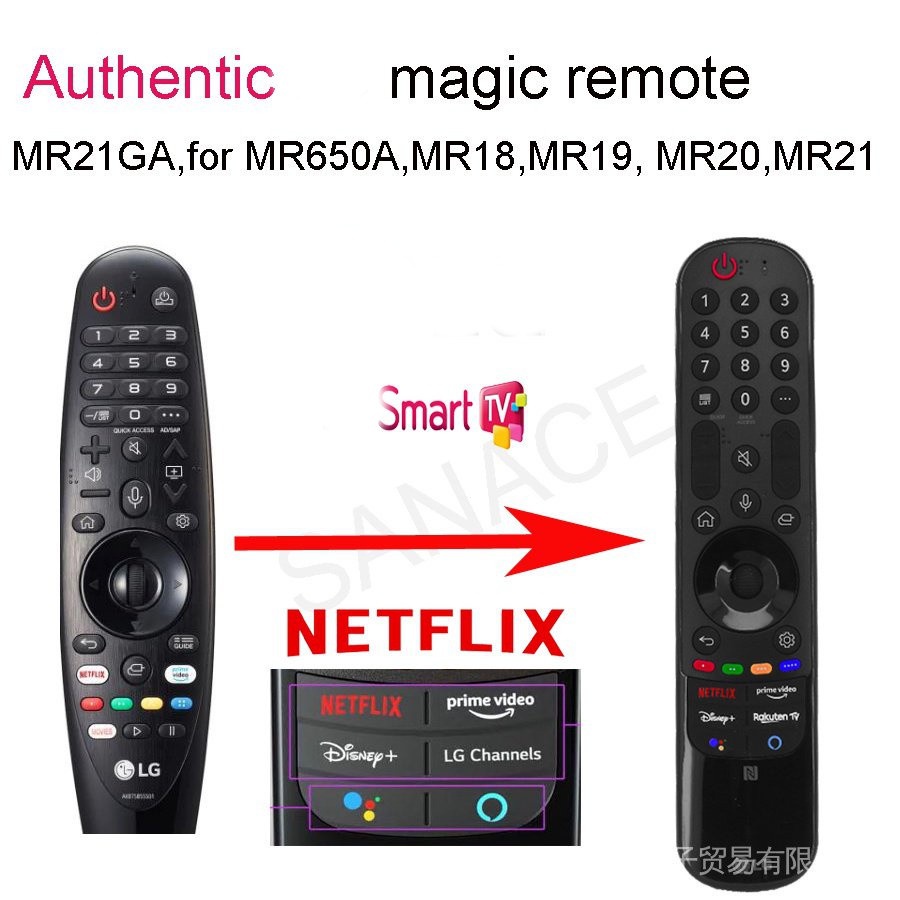 ★★100% ★★ใช้สําหรับรีโมทวิเศษ LG -MR21 เข้ากันได้กับ MR19,MR20 ไม่ต้องตั้งค่า