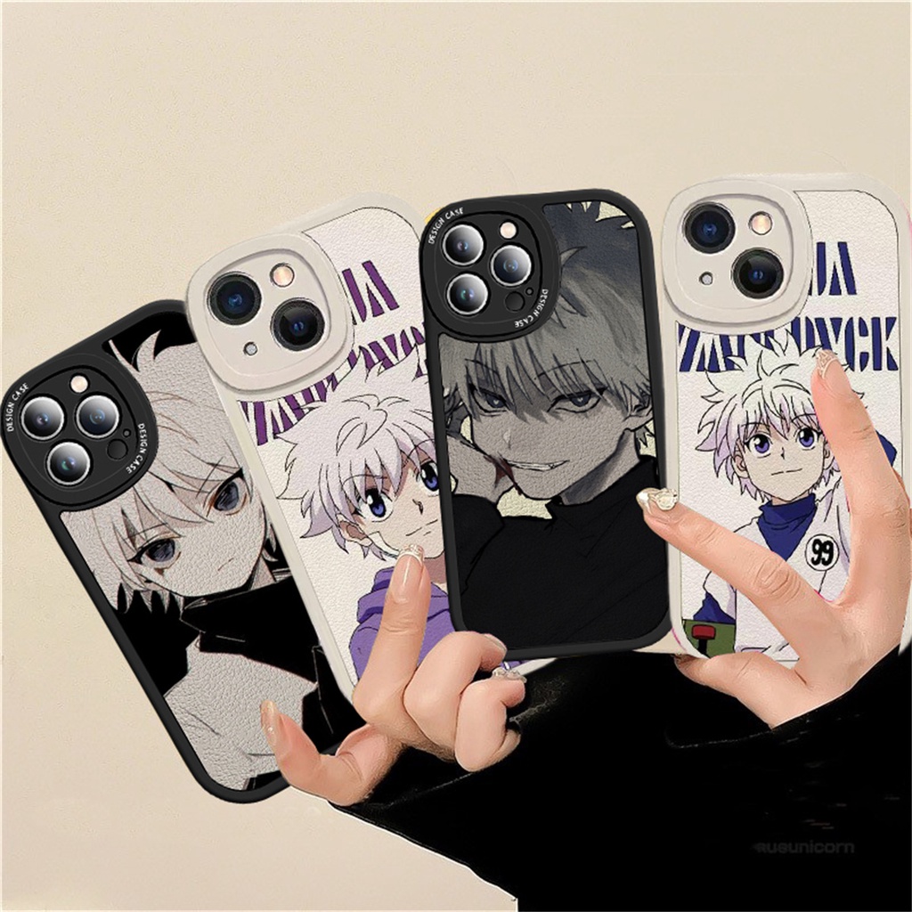 เคสโทรศัพท์มือถือหนัง PU ลายการ์ตูนอนิเมะ HUNTER×HUNTER Killua หรูหรา สําหรับ VIVO Y02 Y16 Y51 Y51A 