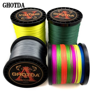 Ghotda สายเอ็นตกปลา แบบถัก 0.4#-12.0# 300 ม. PE 4 8 9 เส้น 0.11-0.70 มม.