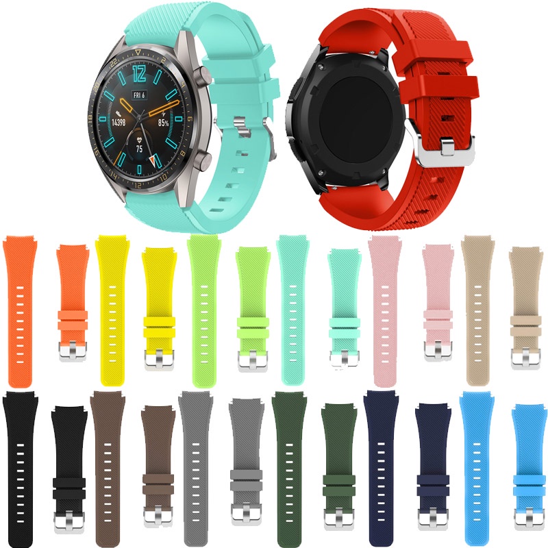 สายซิลิโคนสําหรับนาฬิกา Huawei GT6 Pro 46 มม.สร้อยข้อมือกีฬาสําหรับ Huawei GT5 GT4 GT3 Huawei นาฬิกา 5 46 มม.