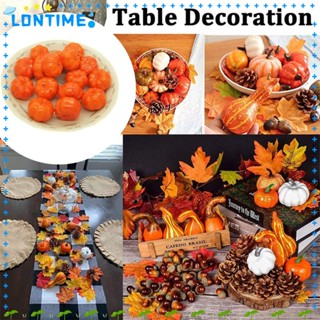 Lontime ฟักทองจําลอง 3.5 ซม. สําหรับตกแต่งบ้าน ฮาโลวีน 50 ชิ้น