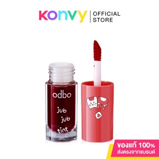 ODBO Jub Jub Tint 3g #OD576-01 Red ลิปทินท์ลวดลายน่ารักๆ มาพร้อมหัวแปรงในตัวให้สัมผัสที่นุ่มนวล ดุจกำมะหยี่.