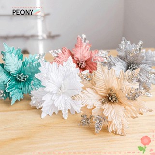 Peonypavilion กลิตเตอร์ประดิษฐ์ 20 ซม. สําหรับตกแต่งบ้าน ปาร์ตี้คริสต์มาส