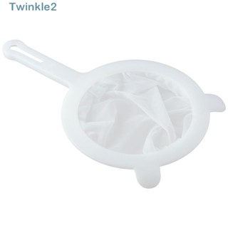 Twinkle ตาข่ายกรองนมถั่วเหลือง ไนล่อน ด้ามจับคู่ ทนทาน 100 เมตร