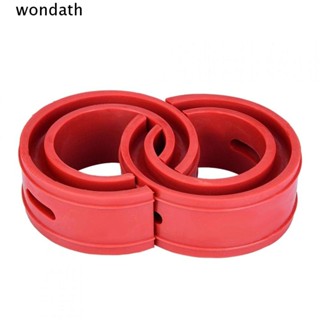 Wonda บัฟเฟอร์โช๊คอัพรถยนต์ แบบสปริง ยาง 112 มม. ทนทาน สีแดง 2 ชิ้น