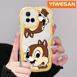 เคสโทรศัพท์มือถือ ซิลิโคนนุ่ม ใส กันกระแทก ลายการ์ตูนชิปครีมมี่น่ารัก สําหรับ VIVO Y21 2021 Y21G Y33s Y21s Y21e Y21a Y21t T1x 4G