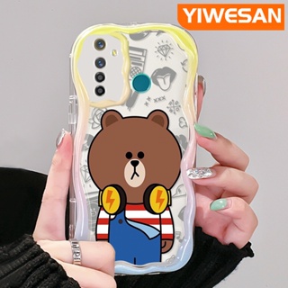 เคสโทรศัพท์มือถือแบบนิ่ม ใส กันกระแทก ลายการ์ตูนหมี สําหรับ Realme 5 5i 5s 5 Pro 6i Narzo 20A Q