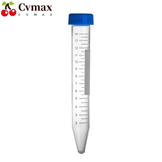 Cvmax หลอดทดลองพลาสติก โพลีโพรพีลีน พร้อมฝาปิดสกรู หลอดทดลอง เครื่องหมายสําเร็จการศึกษา หลอดทดลองกรวยด้านล่าง ทรงกรวย พร้อมการสําเร็จการศึกษา 100 ชิ้น