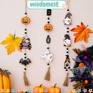 Wisdomest ใหม่ จี้ลูกปัด รูปฟักทองผี สําหรับแขวนตกแต่งปาร์ตี้ฮาโลวีน DIY