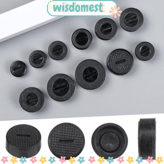 Wisdomest ฝาครอบแปรงคาร์บอน เส้นผ่านศูนย์กลาง 12 มม. สีดํา 10 ชิ้น