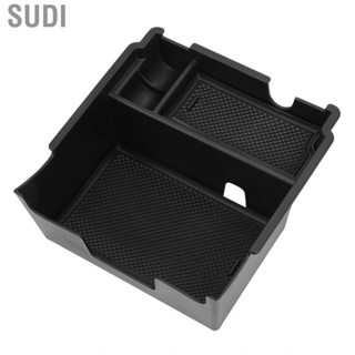 Sudi Armrest Storage Box Center Console Silent ABS Matte With Nonslip