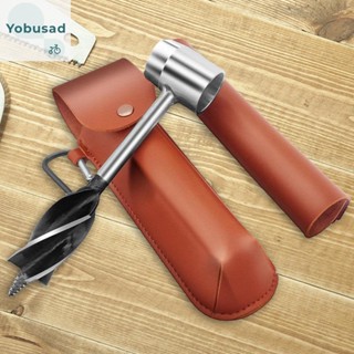 [Yobusad.th] ประแจเหล็กคาร์บอน พร้อมเคสหนัง สําหรับเจาะไม้