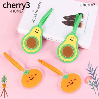 Cherry3 ป้ายแท็ก ซิลิโคน ลายผลไม้ อะโวคาโด ส้ม น่ารัก อุปกรณ์เสริม สําหรับติดกระเป๋าเดินทาง