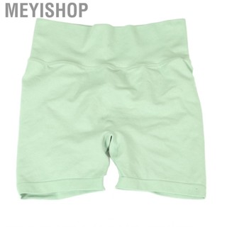 Meyishop Yoga Shorts Breathable Chemical Fabric Butt Lift Quick Drying Leggings for Sports