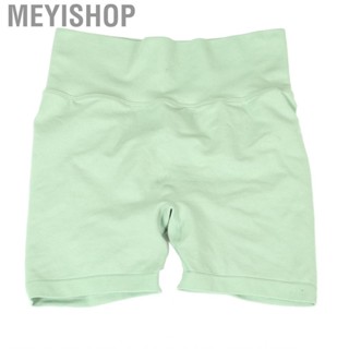 Meyishop Yoga Shorts Breathable Chemical Fabric Butt Lift Quick Drying Leggings for Sports