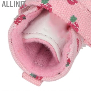 Allinit dogs costumes Dog Shoes Slip Resistant Breathable Canvas Cute Strawberry Boots for Small Dogs Teddy Bichon Pomeranian