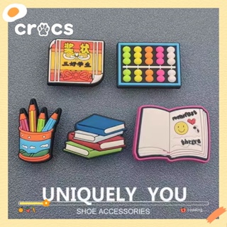 Crocs jibbitz รองเท้าแตะ ลายการ์ตูนดอกไม้น่ารัก แต่งหัวเข็มขัด สําหรับตกแต่งรองเท้านักเรียน