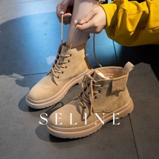 SELINE  แฟชั่นรองเท้า บูท รองเท้าบูทยาว ไซส์ใหญ่ รองเท้า boots High quality ins fashion Unique B92F08U 37Z230910