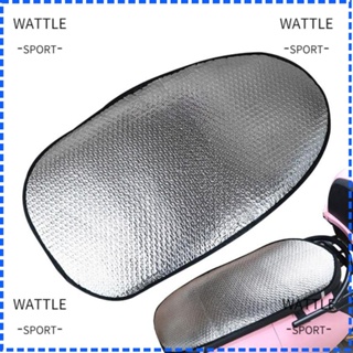 Wattle ฟิล์มอลูมิเนียม ฉนวนกันความร้อน อุปกรณ์เสริม สําหรับที่นั่งรถจักรยานยนต์ 3 ชิ้น