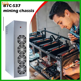 Btc-s37 ชุดขุดเหมืองอีเธอร์เลียม GPU พร้อมบิตคอยน์ 4 8GB ระยะห่าง 575 มม.
