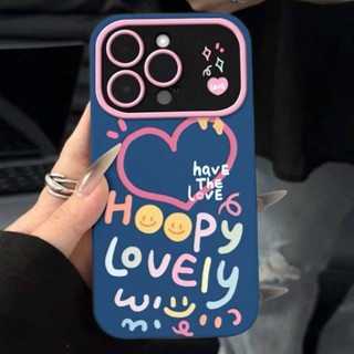 เคสโทรศัพท์มือถือ ซิลิโคนนุ่ม ลายกราฟฟิติภาษาอังกฤษ Love Art สําหรับ iphone hone 13 14 15 plus 13 14 15 Pro Max