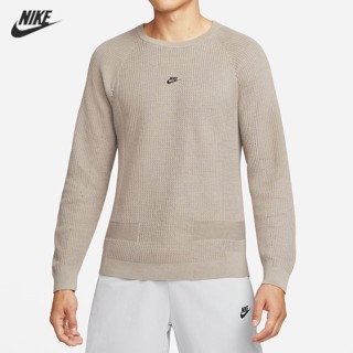 【พร้อมส่ง】ของแท้ 100% Nike เสื้อกันหนาวลําลอง คอกลม ปักลายโลโก้ ทรงหลวม สําหรับผู้ชาย และผู้หญิง DN3618