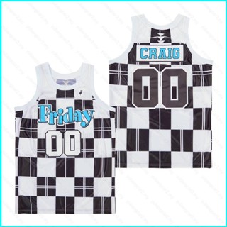 เสื้อกีฬาบาสเก็ตบอล ลายการ์ตูน No.00 Firday Craig Jersey พลัสไซซ์ สําหรับผู้ชาย และผู้หญิง