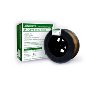shophome468-Longwell ลวดเชื่อม Co2 เหล็ก (Flux core) 0.8mm. รุ่น E71T-GS (5Kgs./ลัง)  รับประกันของเเท้