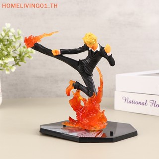 Onehome โมเดลฟิกเกอร์ Pvc อนิเมะ One Piece Sanji ขาดํา 15 ซม. ของเล่น ของขวัญ สําหรับเก็บสะสม