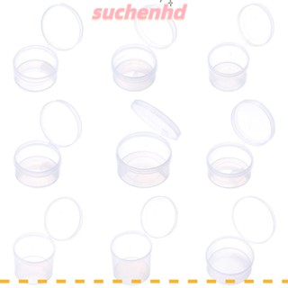 Suchenhd กล่องเก็บของ ขนาดเล็ก โปร่งใส เล็บสกรู ที่เก็บเครื่องประดับ ทรงกลม