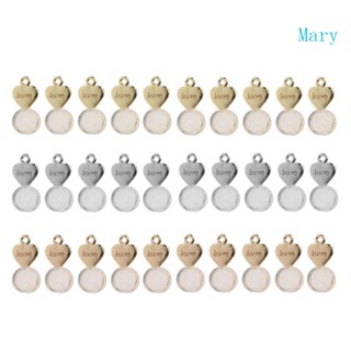 Mary 10 ชิ้น หัวใจ ต่างหู ด้านหลัง สีทอง เหล็ก ต่างหู ยก เปลี่ยน 10 ชิ้น