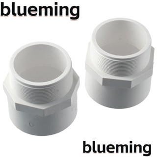 Blueming2 อะแดปเตอร์ข้อต่อท่อระบายน้ํา PVC สีขาว ทนทาน 2 ชิ้น