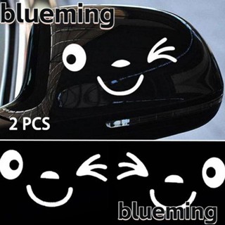 Blueming2 สติกเกอร์สะท้อนแสง ลายกีตาร์ สําหรับติดตกแต่งสเก็ตบอร์ด กระจกมองหลังรถยนต์ 2 ชิ้น