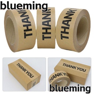 Blueming2 เทปกระดาษคราฟท์ ลาย Thank You ฉีกขาดง่าย