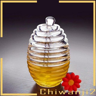 [Chiwanji2] ขวดโหลใส่น้ําผึ้งใส เกรดอาหาร พร้อมก้านคน 265 มล. 265 มล.