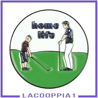 [Lacooppia1] ปากกามาร์กเกอร์ลูกกอล์ฟ เคลือบสีเขียว 25 มม. สําหรับผู้หญิง และผู้ชาย