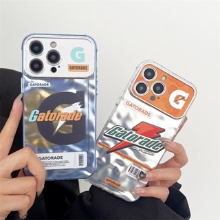 Gatorade เคสโทรศัพท์มือถือ ซิลิโคน TPU กันกระแทก ลายฉลาก คลื่นน้ํา หรูหรา สําหรับ iPhone 15 14 11 12 13 Pro Max 15 14 Plus