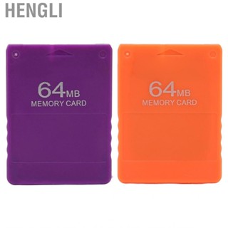 Hengli 64MB Memory Card  Compatible with All Games Efficient ABS Supports FMCB1.966 High Speed for PS2