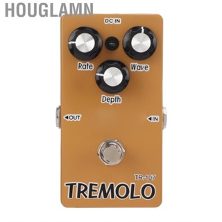 Houglamn Tremolo Effect  Guitar Effects Pedal Rate Wave Depth for Musical Instruments