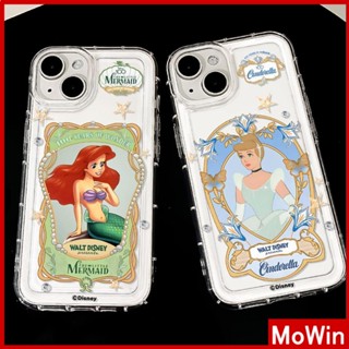 Mowin - เข้ากันได้สำหรับ เคสไอโฟน เคสไอโฟน11 เคส iphone 11 กรณีถุงลมนิรภัย TPU นุ่มใสกันกระแทกป้องกัน TPU สวยเจ้าหญิงผมสีแดงเข้ากันได้กับ iPhone 14 13 PRO MAX 12Pro สูงสุด 11 XR XS 7Plus 8 PLUS