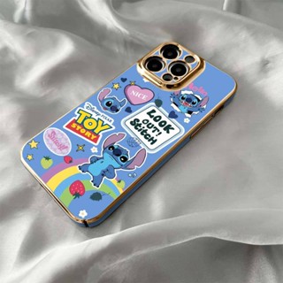 เคสโทรศัพท์มือถือแบบแข็ง ชุบไฟฟ้า ลาย Stitch แวววาว สําหรับ Iphone 14Promax 14plus 14Pro 14 13Promax 13Pro 13 12 11 XSMAX XR