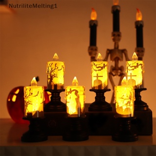 [NutriliteMelting1]Halloween โคมไฟฟักทอง Led สไตล์วินเทจ สําหรับตกแต่งฮาโลวีน [TH]