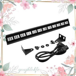 โคมไฟ LED UV เรืองแสง ปลั๊ก EU สําหรับติดเวที ฮาโลวีน 12 ชิ้น