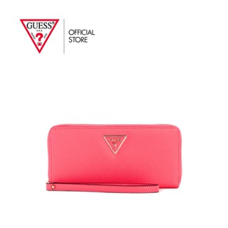 GUESS กระเป๋าสตางค์ รุ่น ZG850046 LAUREL SLG LARGE ZIP AROUND สีชมพู